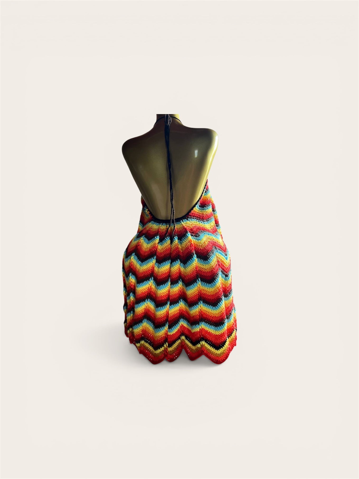 Zigzag Halter Dress