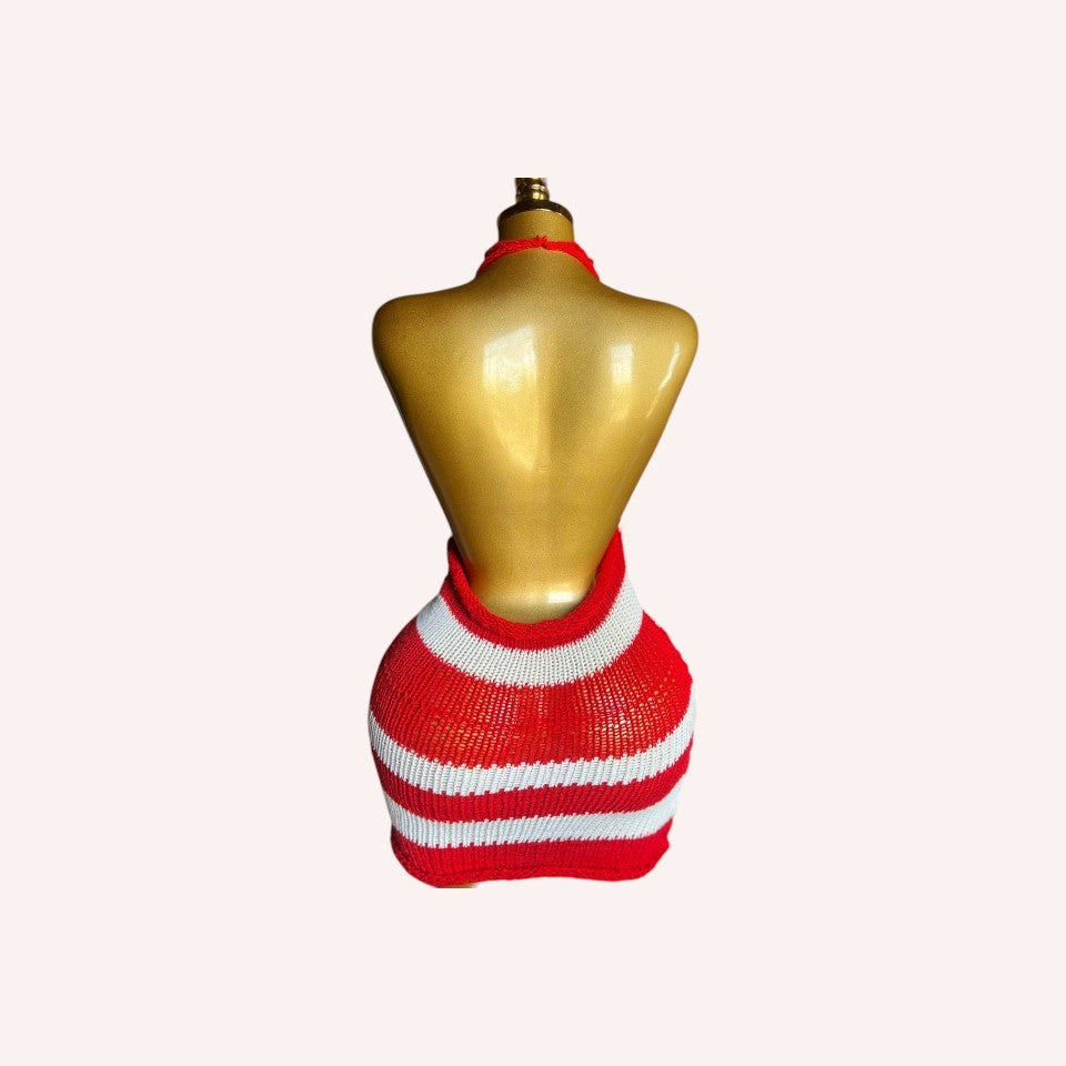 Backless Knitted Dress