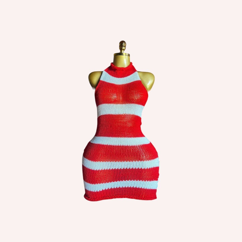 Backless Knitted Dress